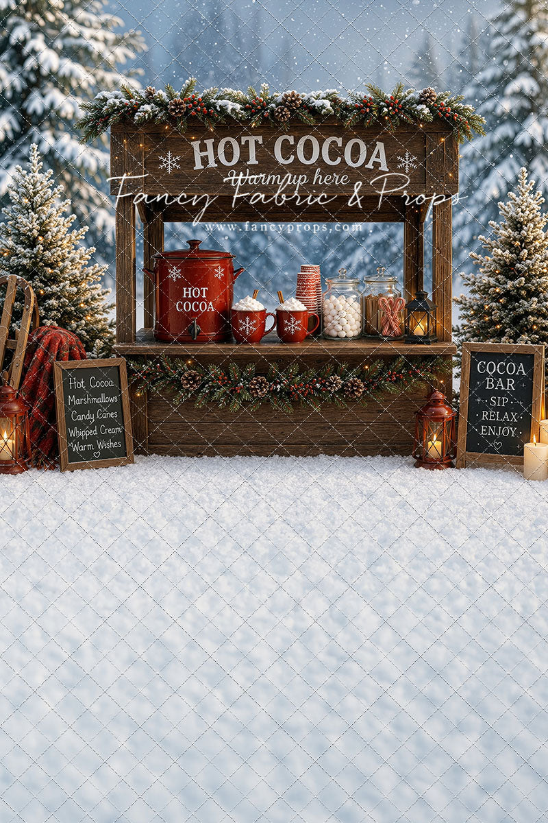Snowflake Cocoa Station - With Sweep Option