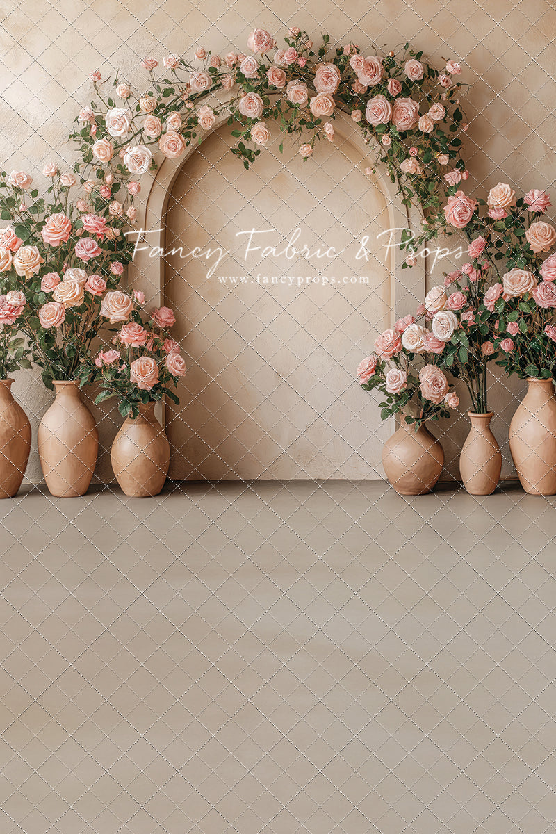 Soft Rose Arch - With Sweep Option