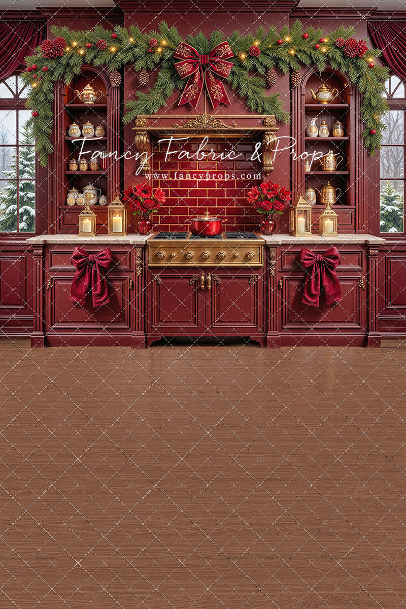 Sophisticated Scarlet Kitchen - With Sweep Option