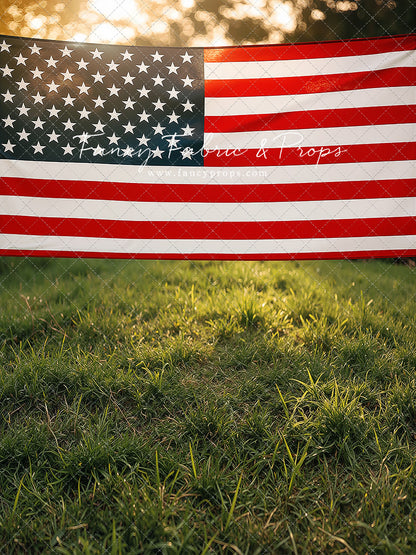 Stars & Stripes Sunset - With Sweep Option