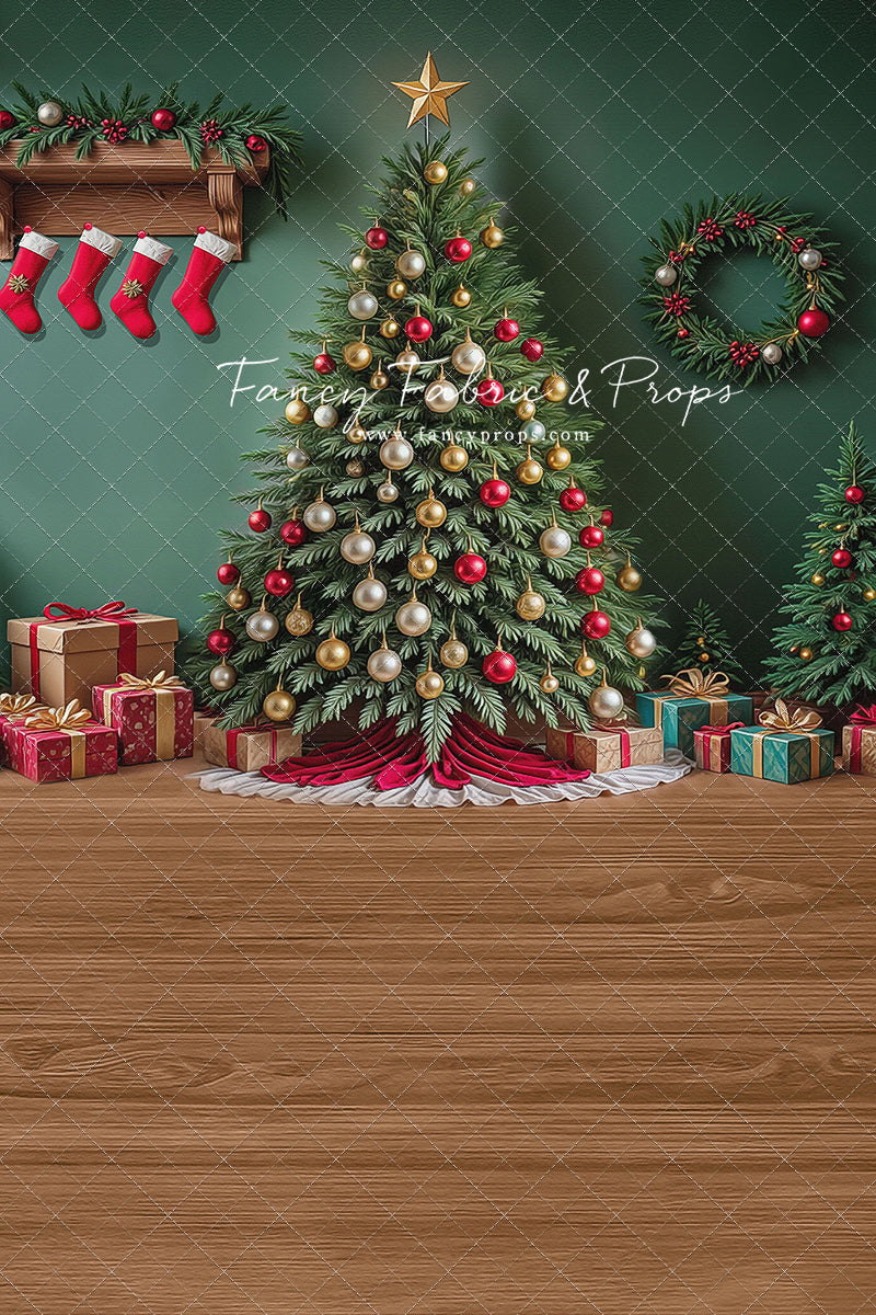 Stockings & Spruce - with Sweep Option