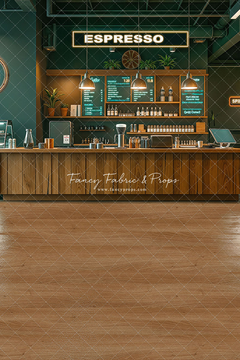 The Coffee Spot - Wood Floor Version - With Sweep Option