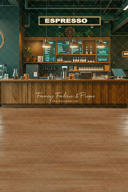 The Coffee Spot - Wood Floor Version - With Sweep Option