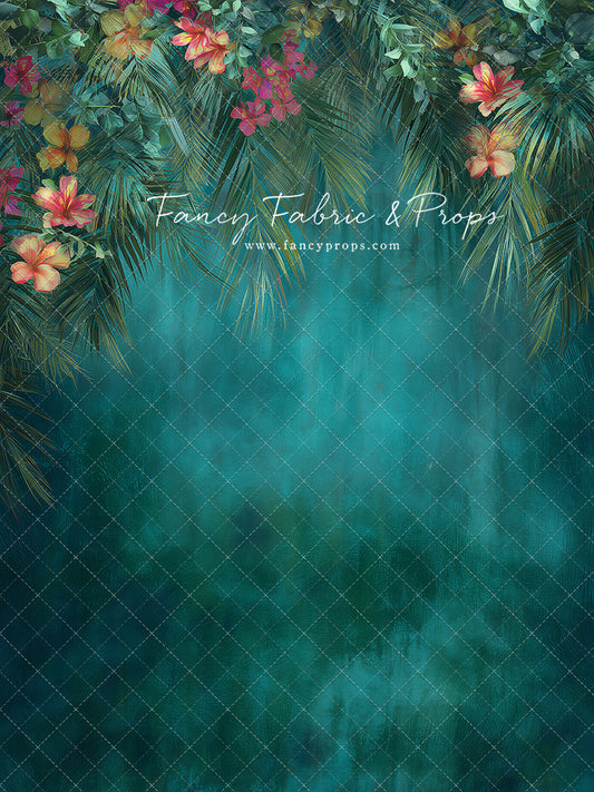 Tropical Teal Bloom - With Sweep Option