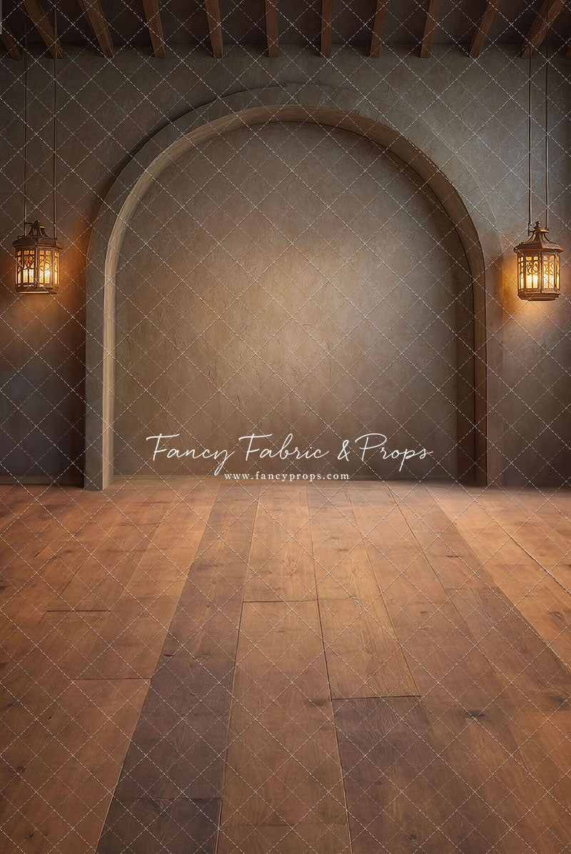 Warm Amber Alcove - With Lights - With Sweep Option