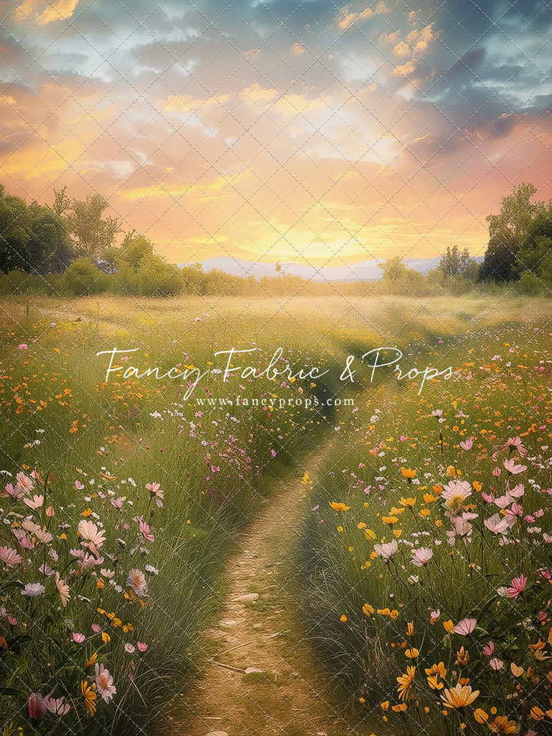 Wildflower Sunset Path  - With Sweep Option
