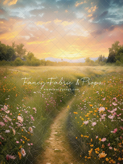 Wildflower Sunset Path  - With Sweep Option