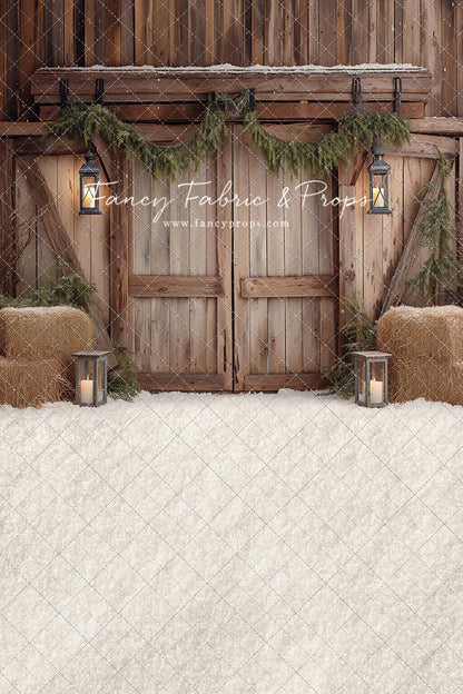 Winter Barn Entry - with Sweep Option