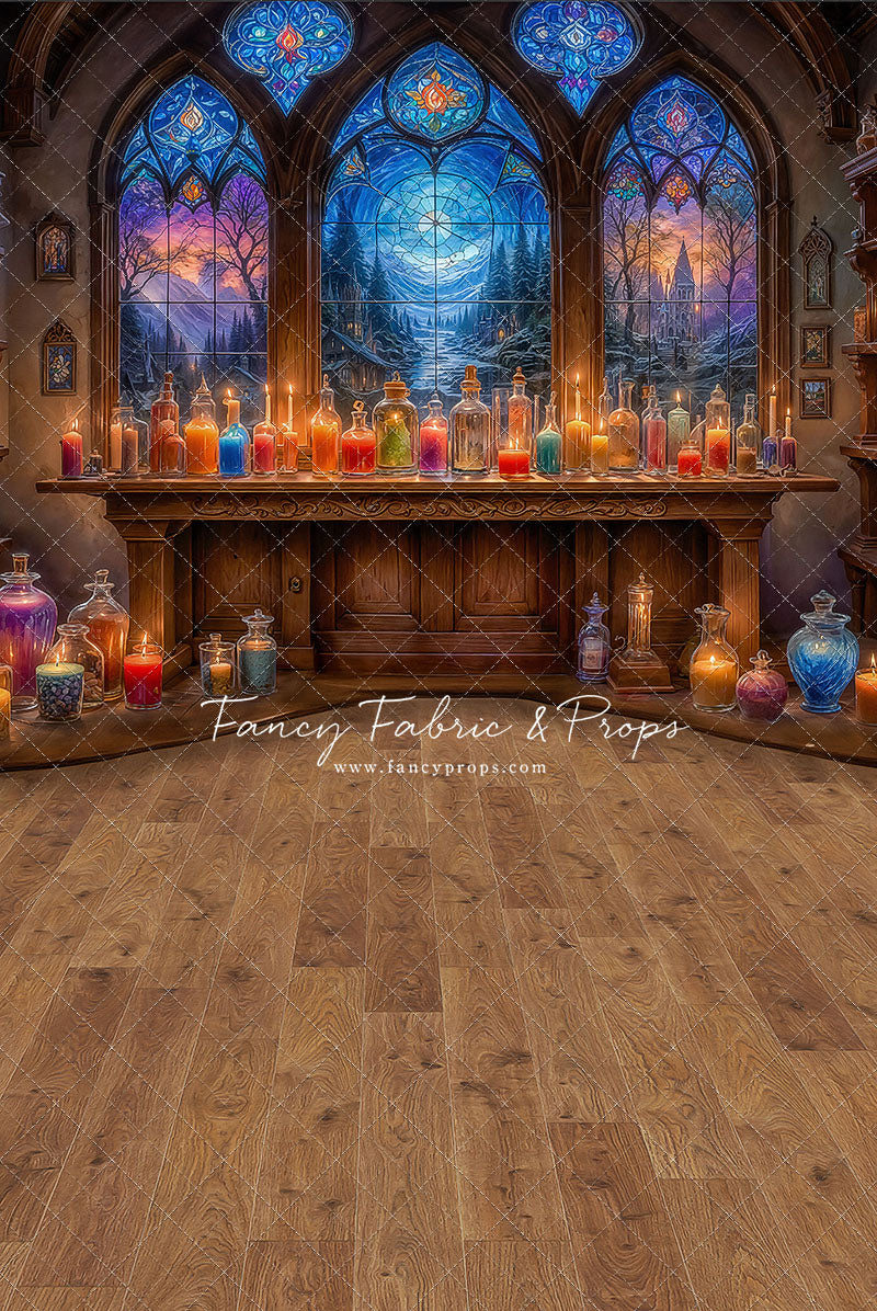 Mystic Potion Emporium - Wood Floor - With Sweep Option