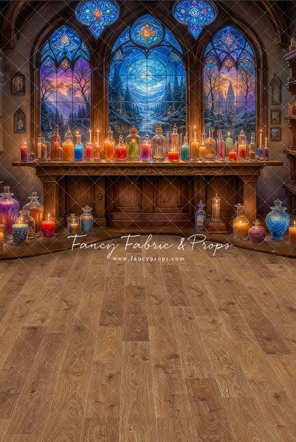 Mystic Potion Emporium - Wood Floor - With Sweep Option