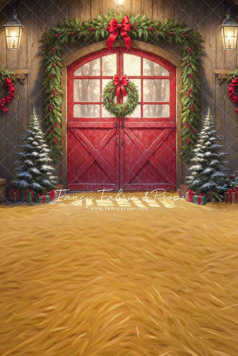 Christmas At The Red Barn - Straw Floor - with Sweep Option