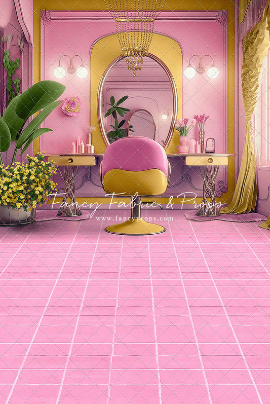 Stacie's Salon - Pink - With Sweep Option