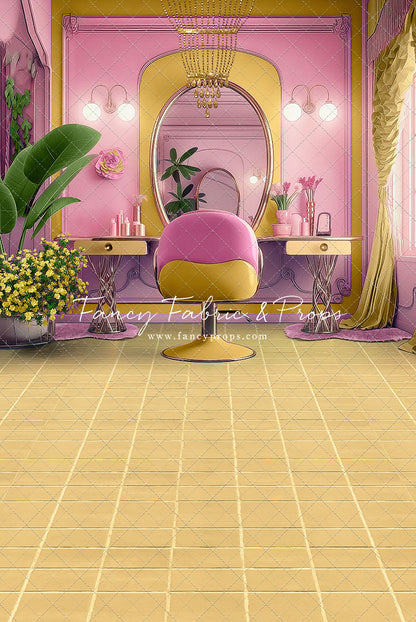 Stacie's Salon - Yellow - With Sweep Option