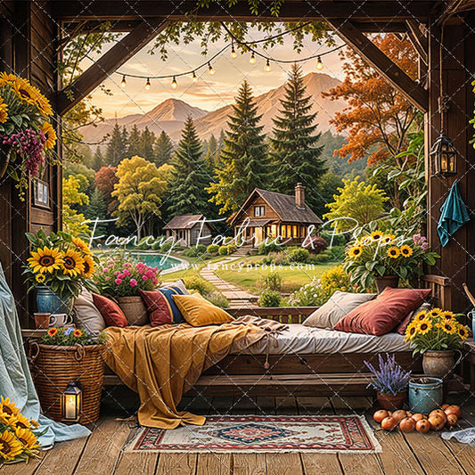 Autumn Sunflower Hideaway - With Sweep Option