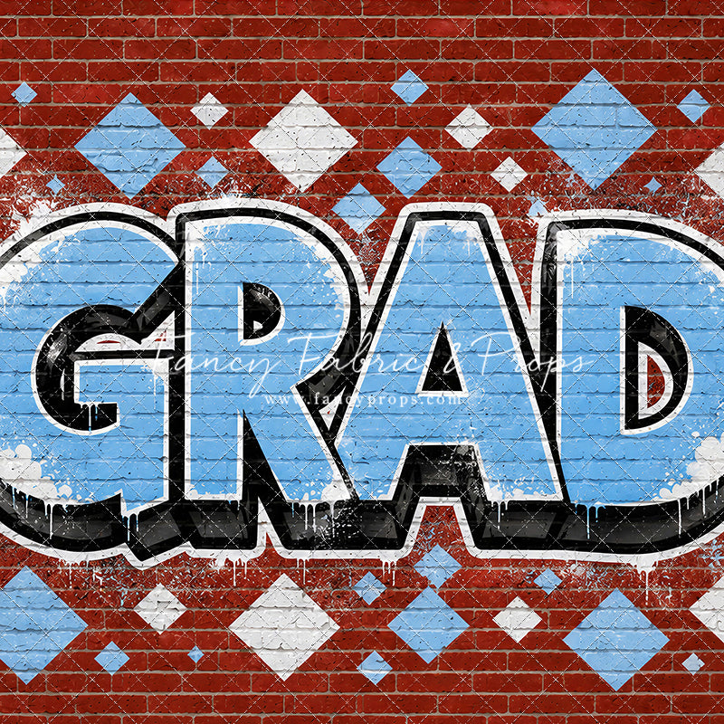 Baby Blue & White Grad - With Sweep Option