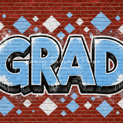 Baby Blue & White Grad - With Sweep Option
