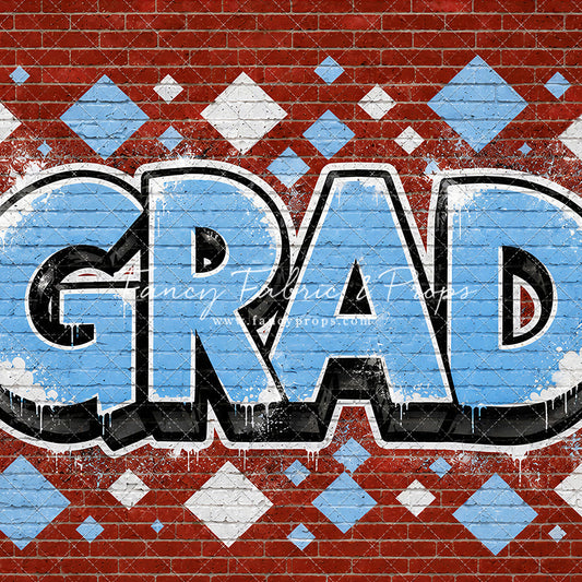 Baby Blue & White Grad - With Sweep Option