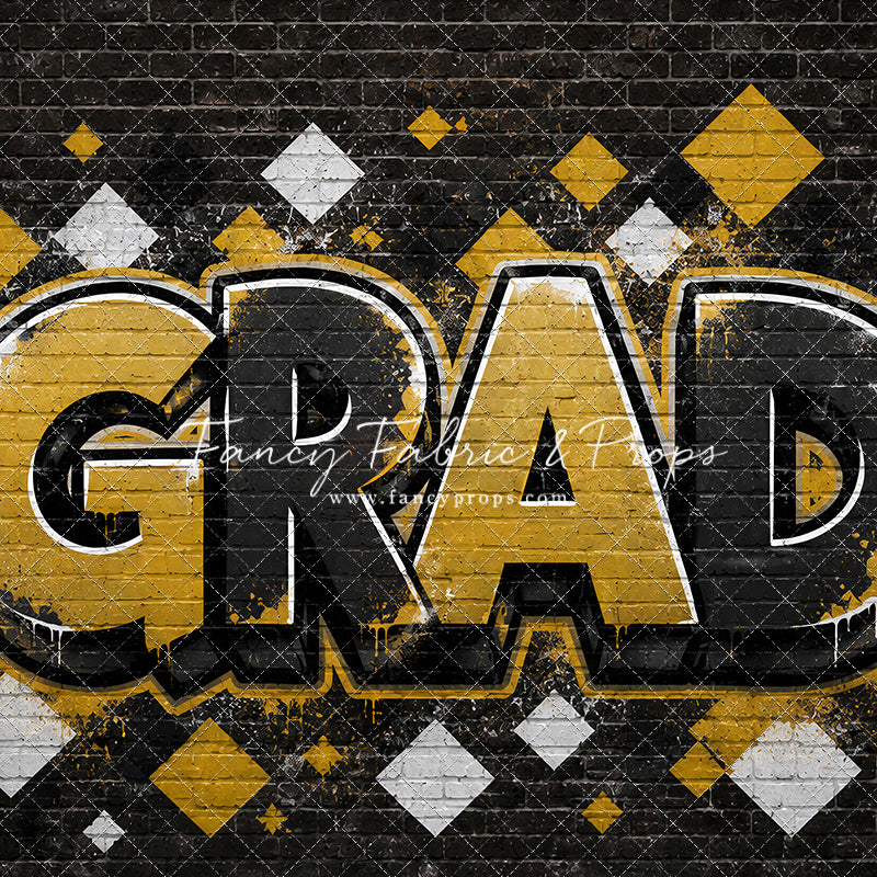 Black & Gold Grad - With Sweep Option