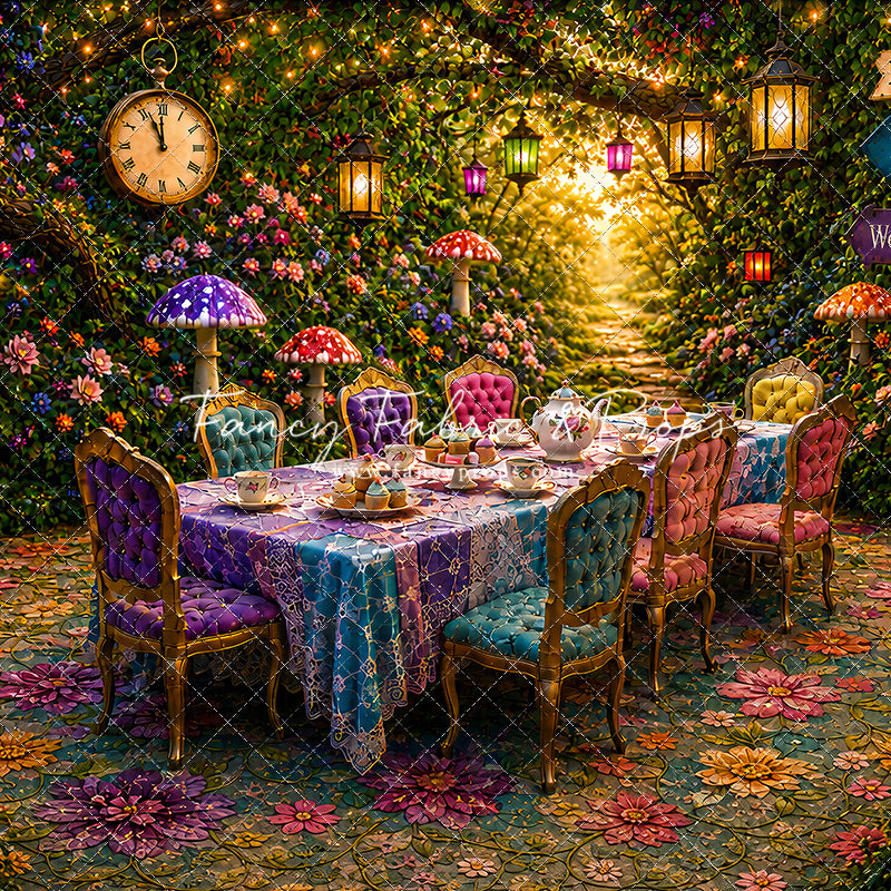 Blooming Garden Tea Party - With Sweep Option