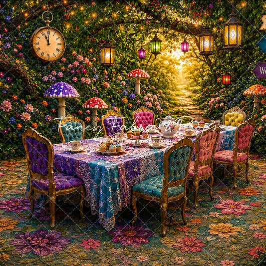 Blooming Garden Tea Party - With Sweep Option