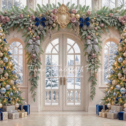 Blue Christmas Foyer - with Sweep Option