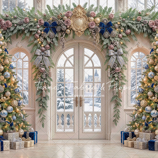 Blue Christmas Foyer - with Sweep Option