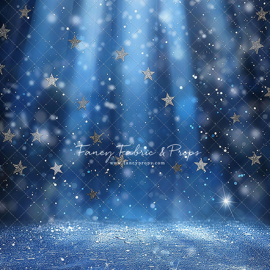 Blue Starry Shimmer - Sweep Sizes Only