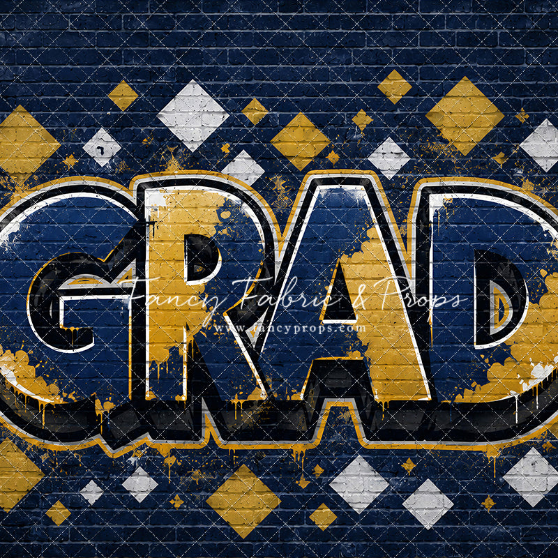 Blue & Gold Grad - With Sweep Option
