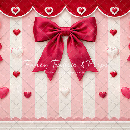Bow Tied Valentine Wall - With Sweep Option