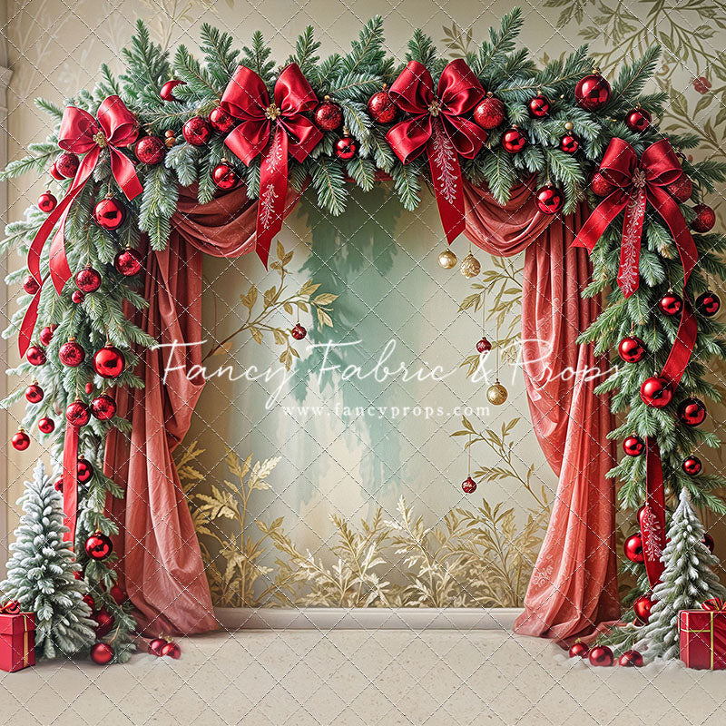 Bowtied Vintage Christmas - with Sweep Option