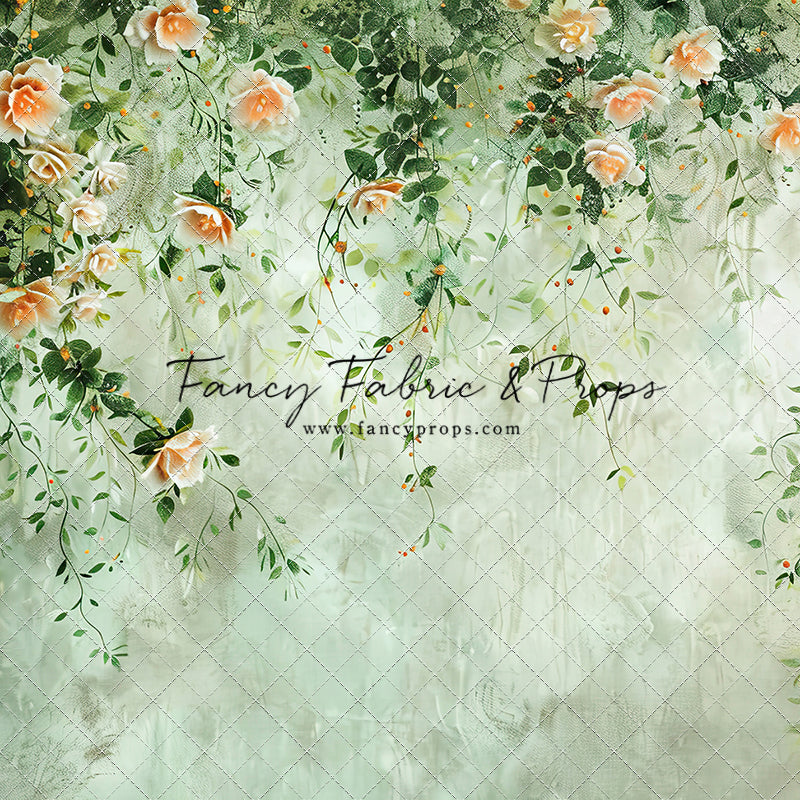 Cascading Peach Blooms- Petite