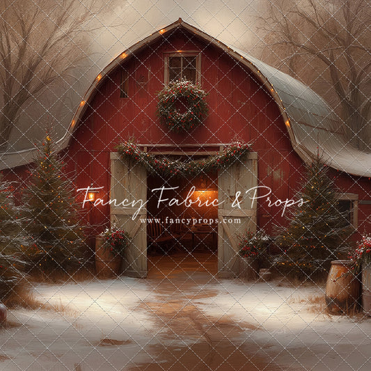 Christmas Barn Glow - with Sweep Option
