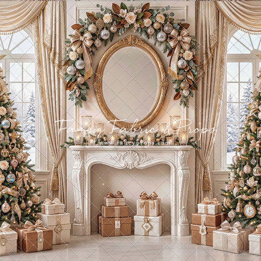 Christmas Beige Beauty - with Sweep Option