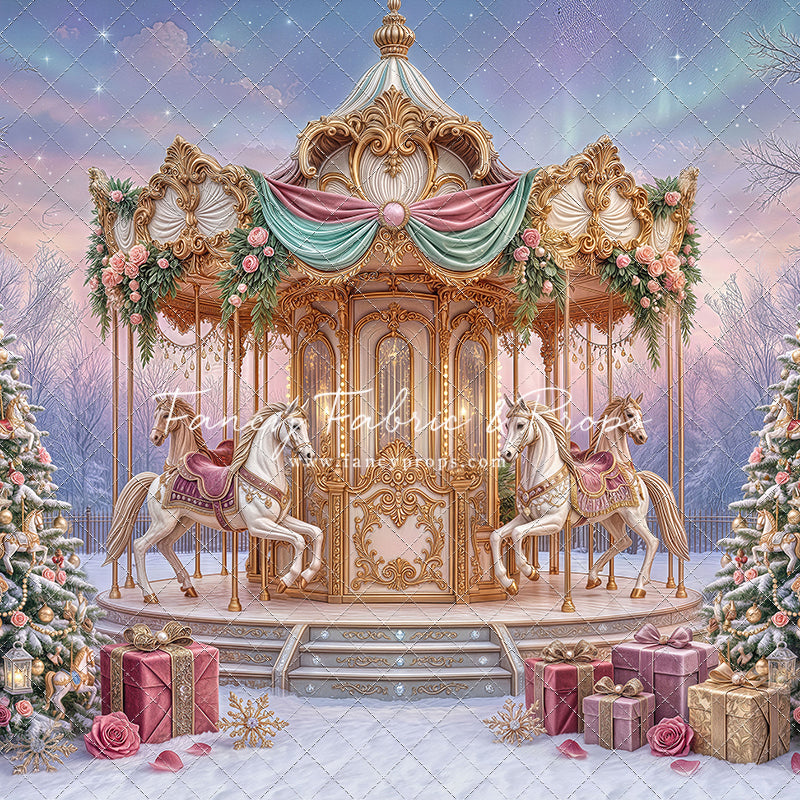 Christmas Carnation Carousel - With Sweep Option
