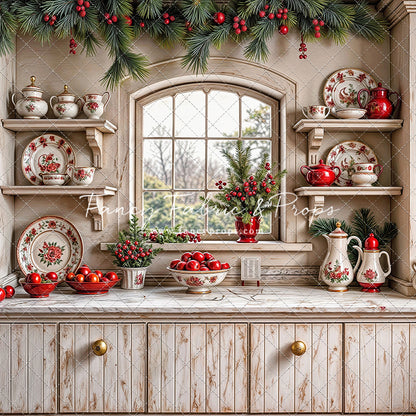 Christmas China Cabinet - With Sweep Option