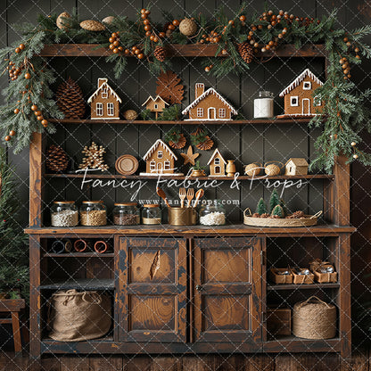 Christmas Kitchen Charm - With Sweep Option