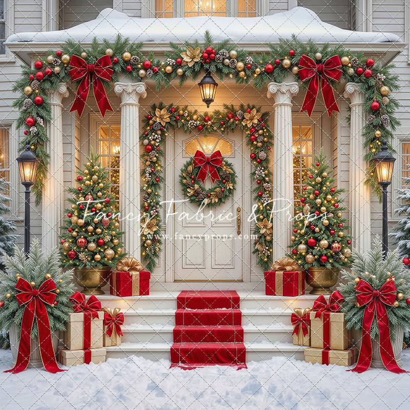 Cozy Christmas Entry - With Sweep Option