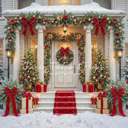 Cozy Christmas Entry - With Sweep Option