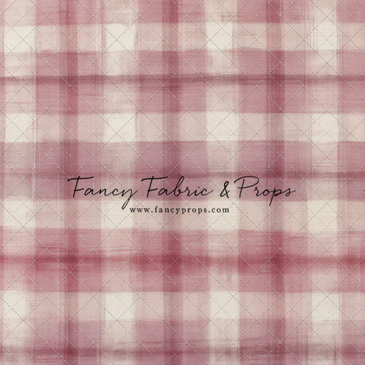 Cranberry Plaid - With Sweep Option