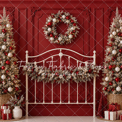 Crimson Holiday Headboard - with Sweep Option
