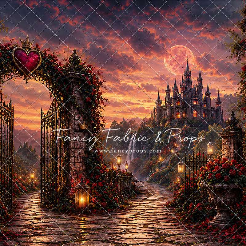 Crimson Moonlit Castle - With Sweep Option