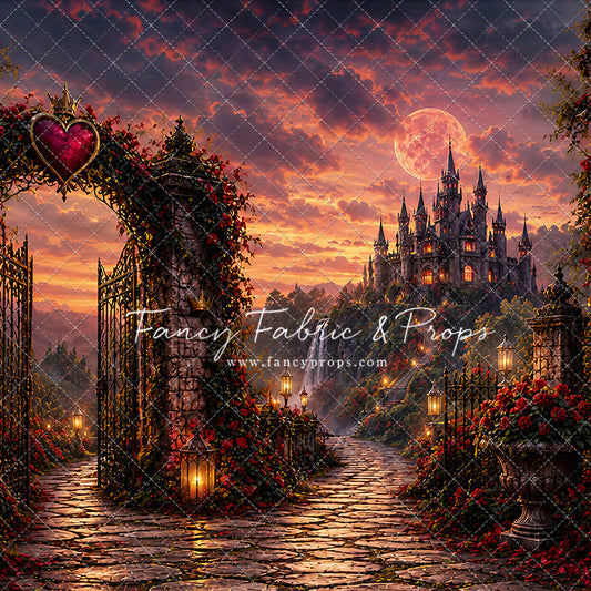 Crimson Moonlit Castle - With Sweep Option