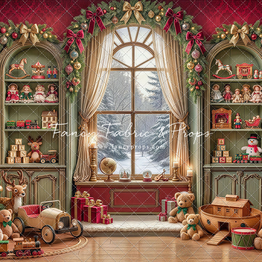 Darling Damask Christmas - with Sweep Option