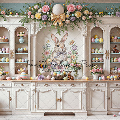 Easter Cupboard - White Floor - With Sweep Option