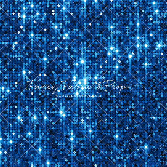 Electric Blue Glitz - With Solid Floor Sweep Option