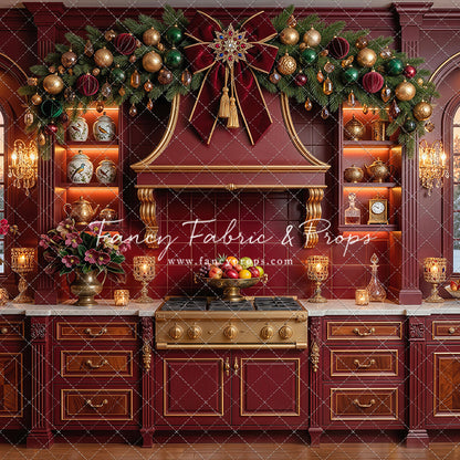 Elegant Scarlet Kitchen - With Sweep Option