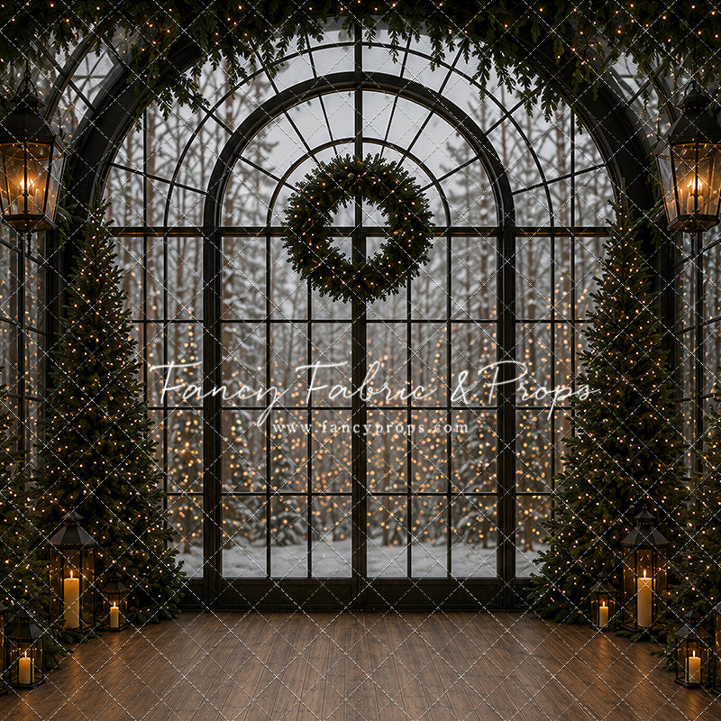 Evening Christmas Window - with Sweep Option