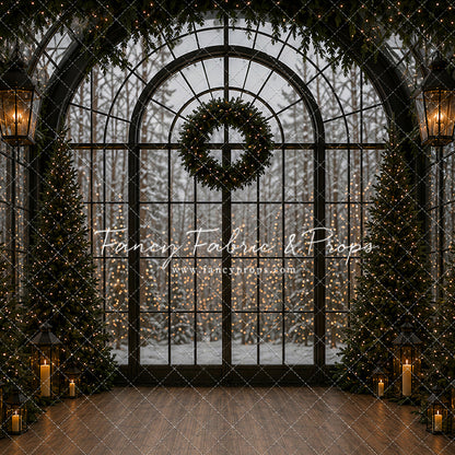 Evening Christmas Window - with Sweep Option