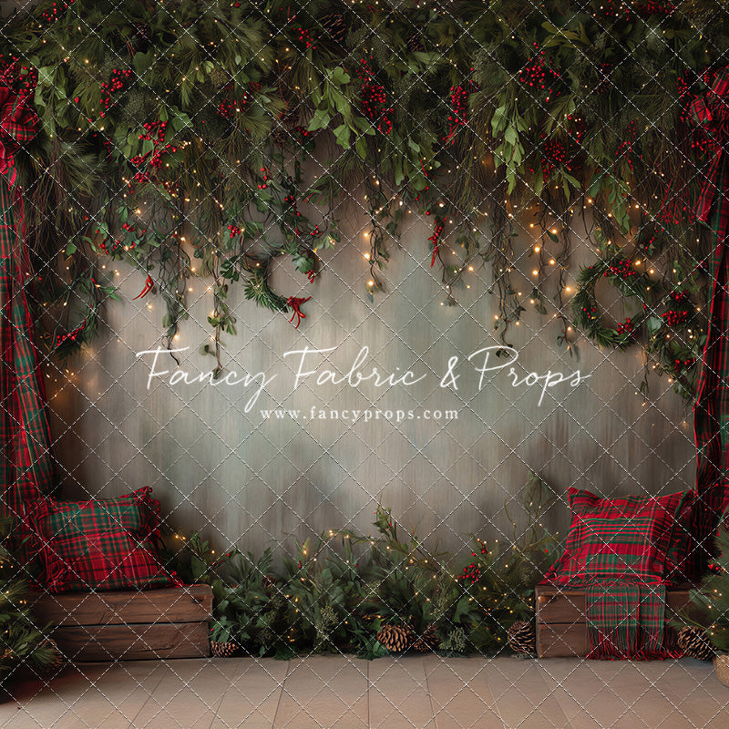 Evergreen Tartan Nook - With Sweep Option