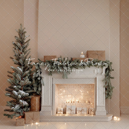 Evergreen & Ivory Mantle - With Sweep Option